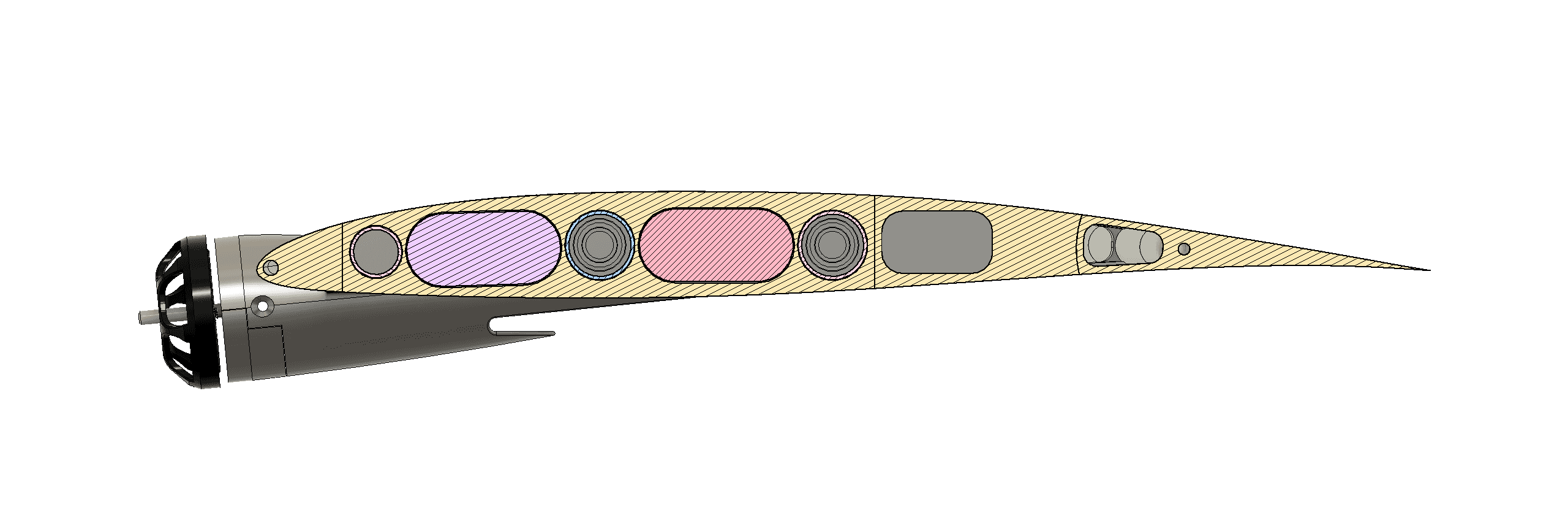 A cross-section of Everloft 1 at the root of the wing